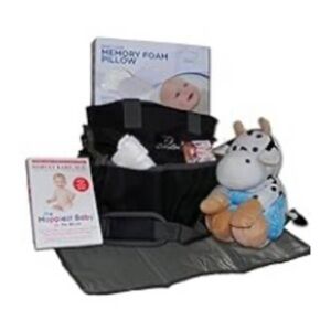 New cow baby shower gift bag pillow book stuffed animal toy changing pad bundle